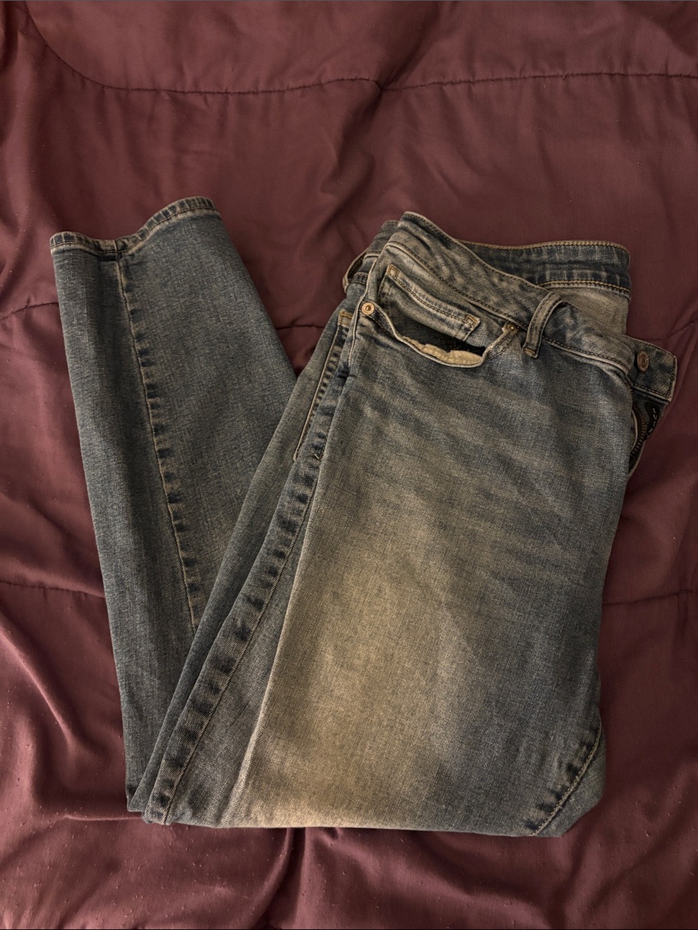 Women's Blue Denim Jeans - Classic Straight Fit